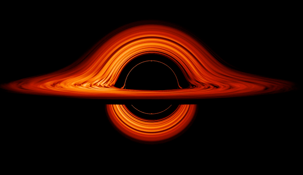Visualization of a black hole accretion system